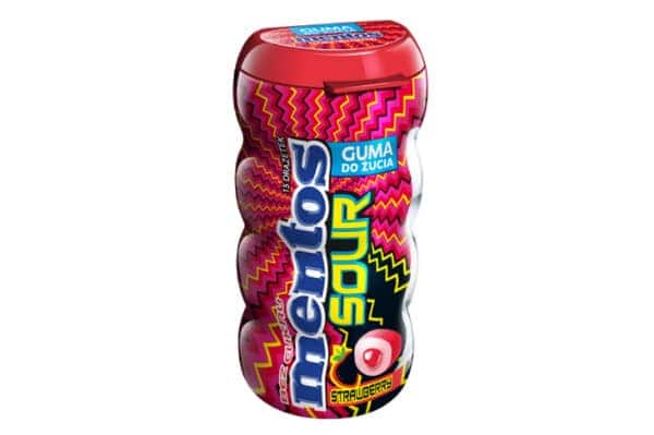 Mentos Sour Bubble Gum Strawberry 30g
