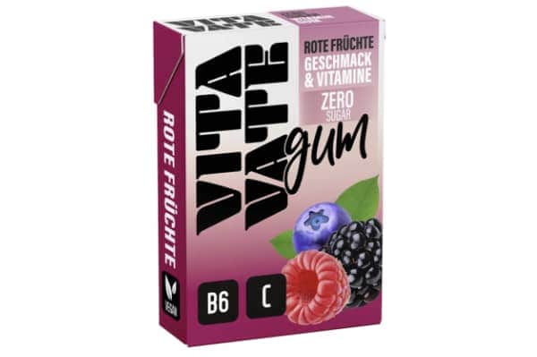 Vitavate Kaugummi Rote Früchte 28,5g