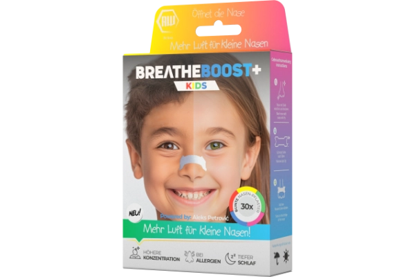 breatheboost+ KIDS Nasenpflaster  -bunte Nasenpflaster- (30er Box)