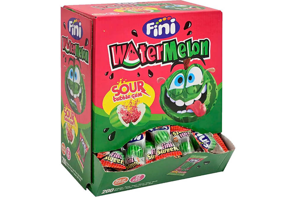 Fini Watermelon Sour Bubble Gum 4,5g
