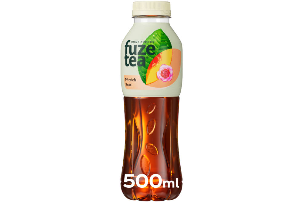 Fuzetea Black Eistee Pfirsich Rose 500ml PET-Flasche (EWP)
