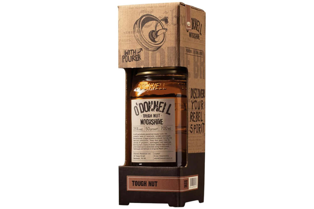 O'Donnell Moonshine Tough Nut (ALC 25% VOL) Combi-Set Glas-EW 700ml