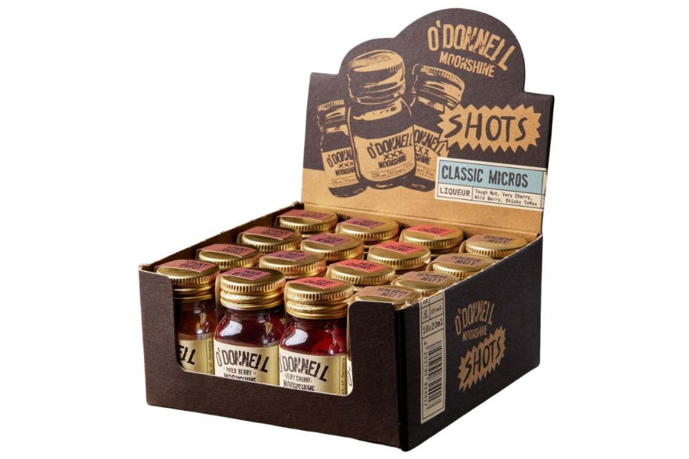 O'Donnell Moonshine Classic Micros (ALC 20%/25% VOL) Glas-EW 20ml
