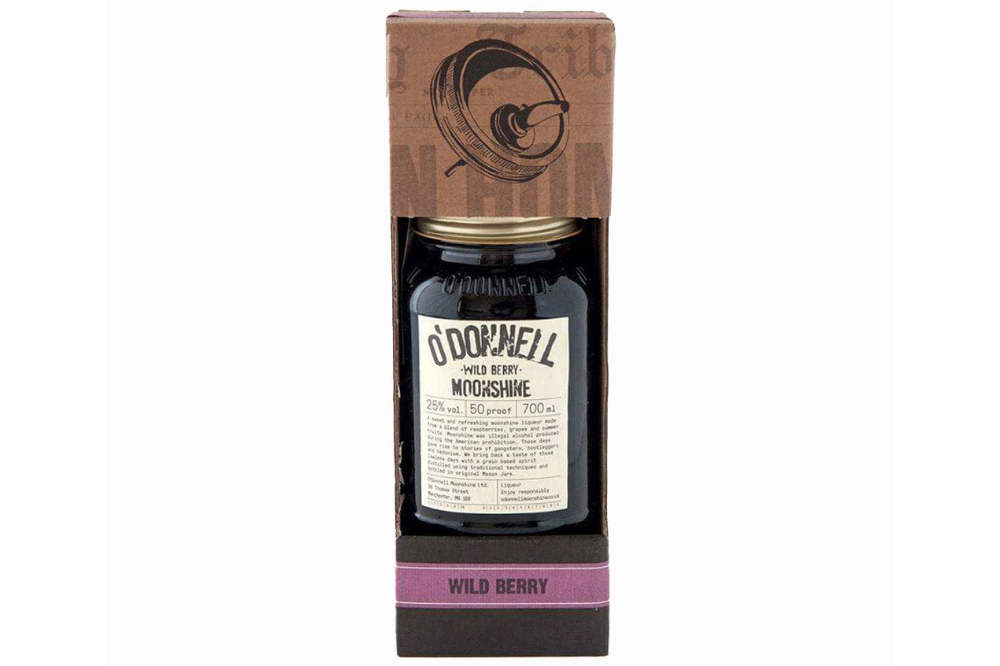 O'Donnell Moonshine Wild Berry (ALC 25% VOL) Combi-Set Glas-EW 700ml
