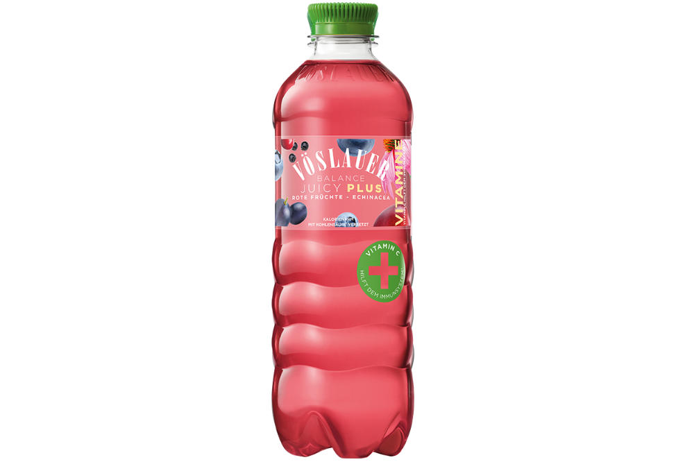 Vöslauer Balance Juicy Rote Früchte-Echinacea 500ml PET-Flasche (EWP)