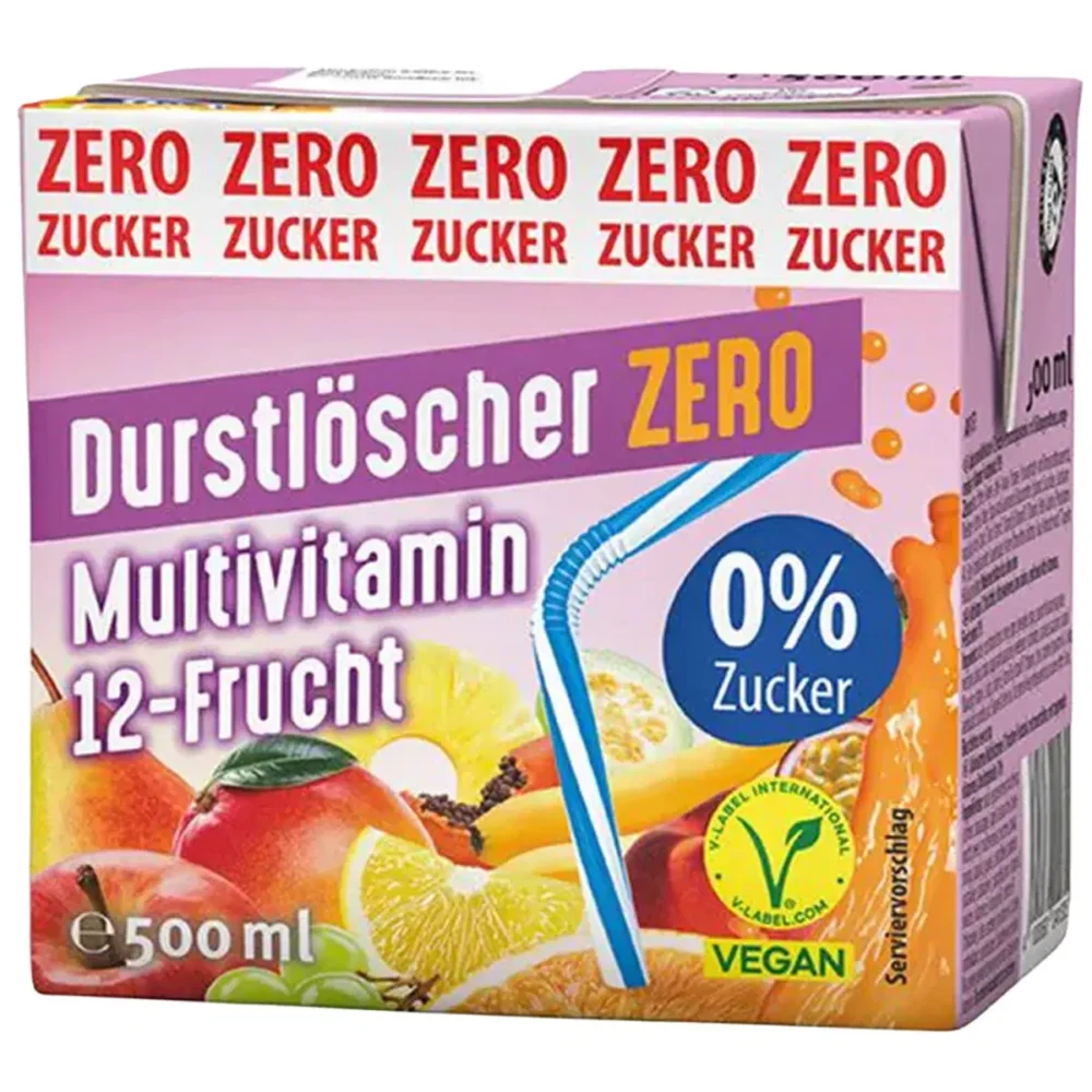 Durstlöscher Zero Mulitvitamin 12-Frucht 500ml