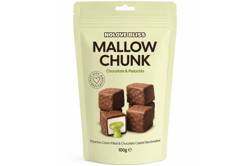 NOLOVE Mallow Chunk Chocolate & Pistazie 100g