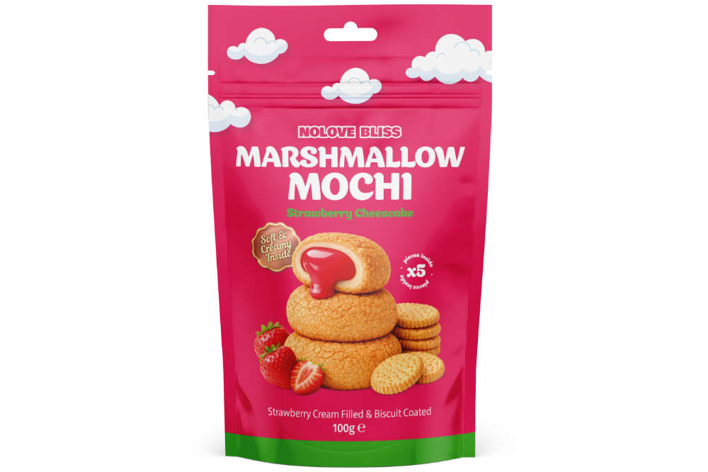 NOLOVE Marshmallow Mochi Strawberry Cheesecake 100g