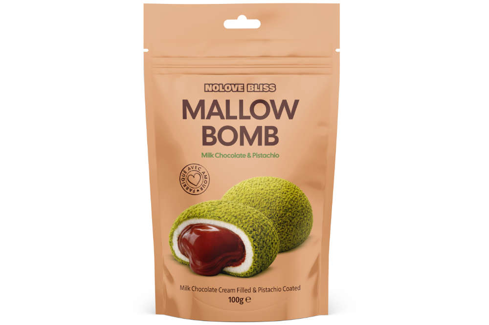 NOLOVE Mallow Bomb Milk Chocolate & Pistachio 100g