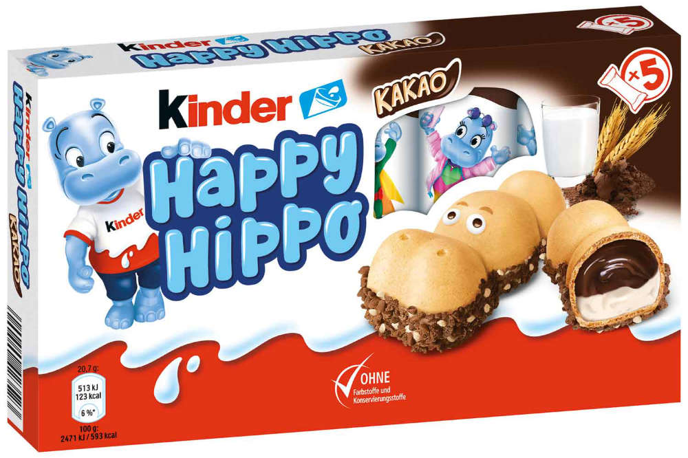 Kinder Happy Hippo Kakao 5er Pack 103,5g