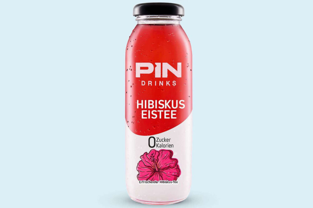 PIN Drinks Hibiskus Eisteee 250ml Glasflasche