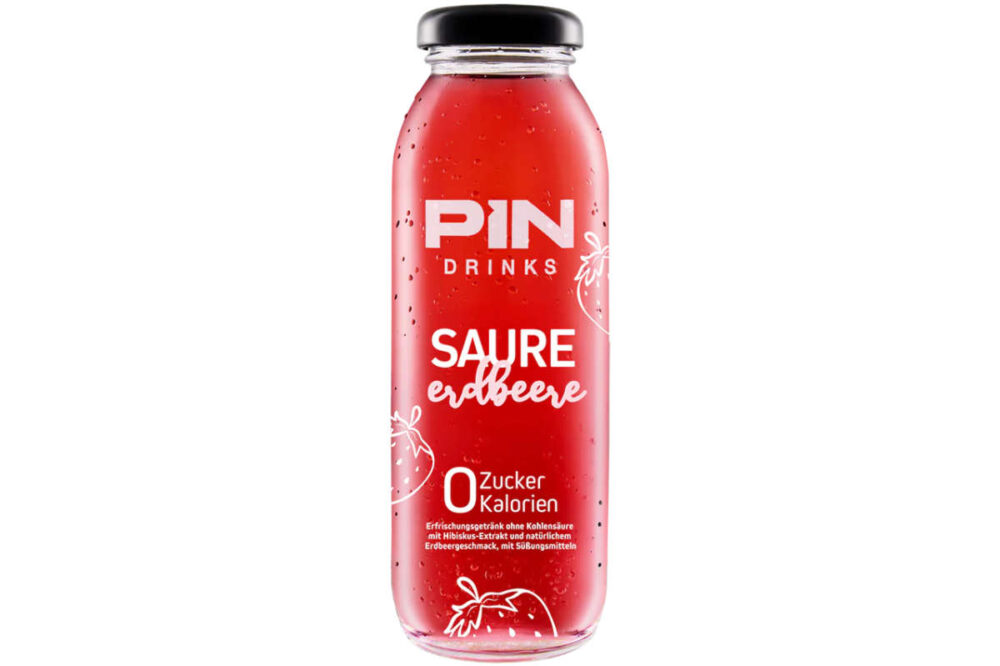 PIN Drinks Saure Erdbeere 250ml Glasflasche