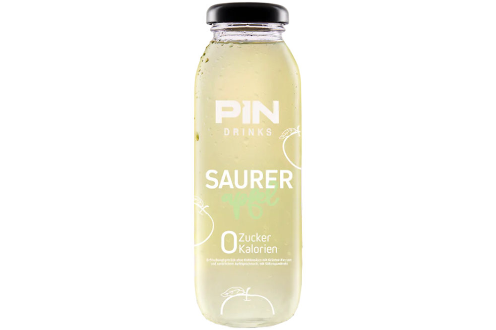 PIN Drinks Saurer Apfel 250ml Glasflasche
