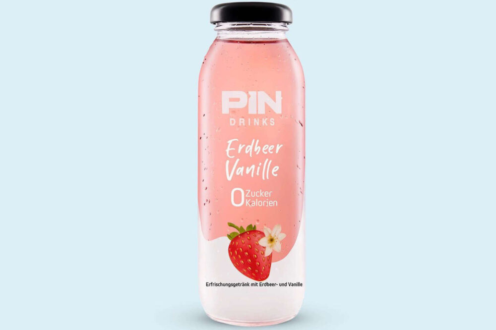 PIN Drinks Erdbeer Vanille 250ml Glasflasche