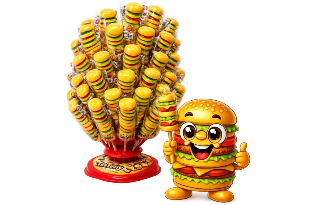 Stack the Fun Burger Sticks 35g (72 Stk-Display)
