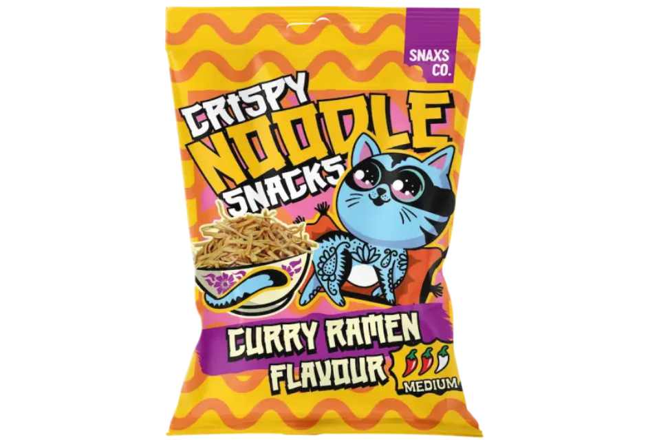 Crispy Noodle Snacks Curry Ramen Flavour 60g