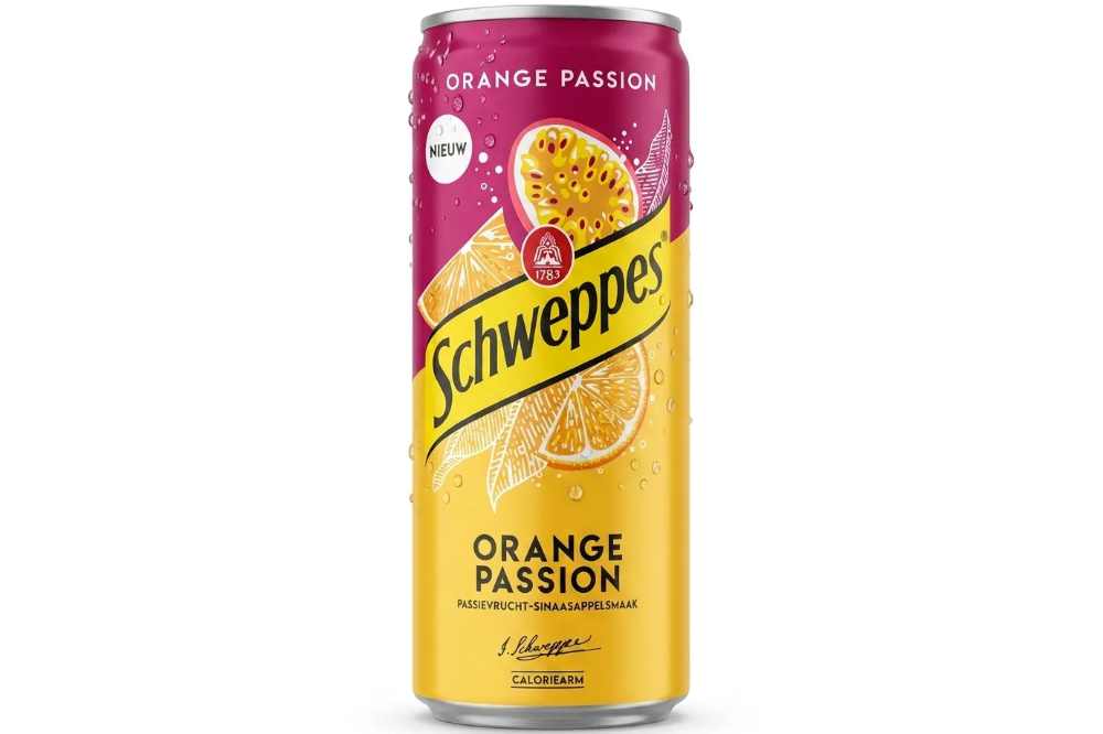 Schweppes Orange-Passionfruit 330ml Dose (EWP AT)